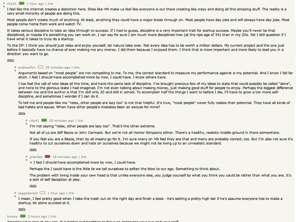 Multiple comments showing a mix of friends and foes